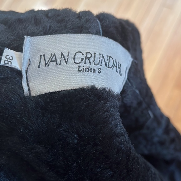 Ivan Grundahl genuine leather shearling long coat - Picture 7 of 15